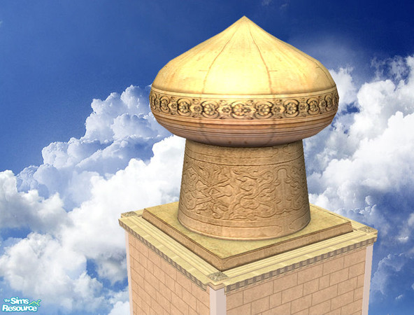 Sims 2 — Domes of Agrabah Part I. - 3x3 Large Mesh by senemm — A set of 9 arabian style domes inspired by Aladdin\'s