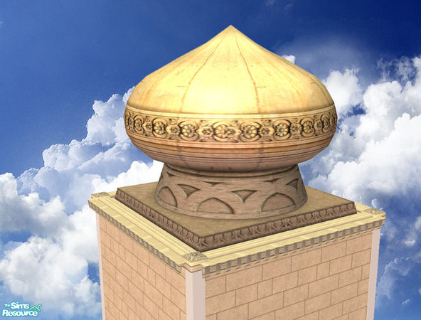 Sims 2 — Domes of Agrabah Part I. - 3x3 Medium Mesh by senemm — A set of 9 arabian style domes inspired by Aladdin\'s