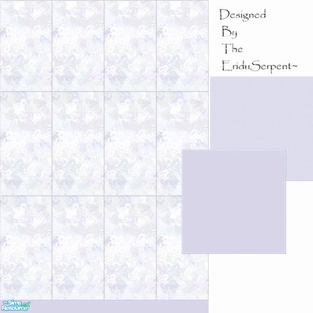 Sims 2 — CottonWool Tiled Wall & Floor Set by eriduserpent — When I designed this pattern it reminded me of the