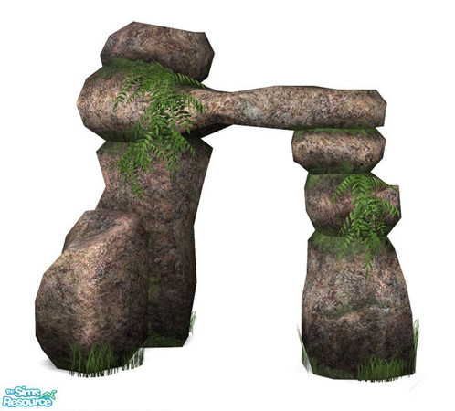 Sims 2 — Stone Arch - Recolor 07 by Murano — 