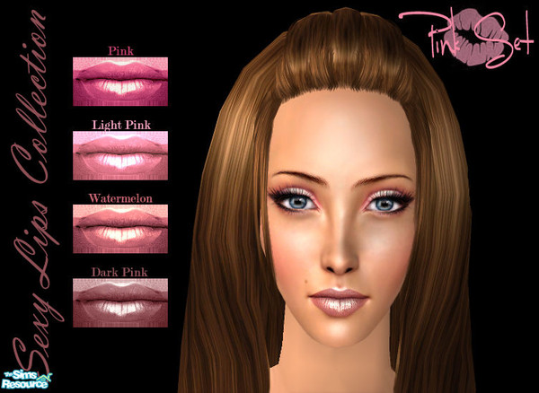 Sims 2 — Sexy Lips Collection - Pink Set by kevinsimsmaniax —  This is a Lipsticks set. The Collection it\'s called: Sexy