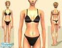 Sims 2 — Black Silk Bra & Thong by antfin — Black Silk Bra & Thong.