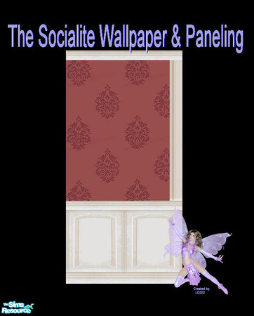Sims 2 — Socialite Livingroom Wallpaper & Paneling Collection - 1 by LD202 — this is combo of wallpaper and paneling