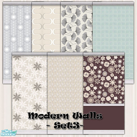 Sims 2 — Modern Wall Coverings - Set3 by Donnha — More contemporary walls for your style conscious Sims!!
