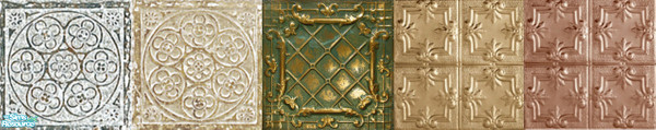 Sims 2 — KS Metalized Ceiling Tiles by mskitty — I hope you like them. Looks great in the game.
