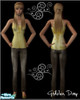 Sims 2 — Golden Day  by Enthrox — A shiny golden everyday outfit. Be radiant and get noticed, even if it\'s an usual day.