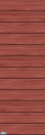 Sims 2 — Studio K Wide Wood - Burnt Coral by StudioKhagerks — 