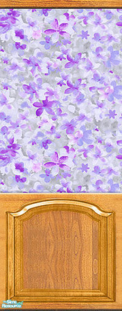 Sims 2 — Blue Spring Set - flower-panel by Semitone — Blue Spring Set - flower-panel