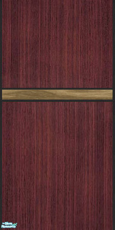Sims 2 — Modern Paneling Set - Dark Wood 3 by BrooksHalten — The third wall in my modern paneling set.