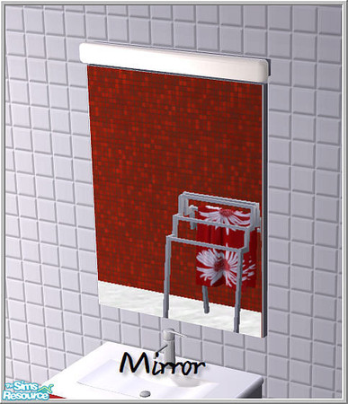 Sims 2 — Bathroom furnitures - B43 Simple Bathroom Mirror by Birgit43 — 