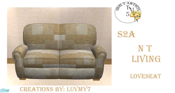 Sims 2 — S2A_T5 N T Living -  Loveseat by luvmy7 — A nice Loveseat recolored to match my S2A_T5 N T Living. Enjoy.