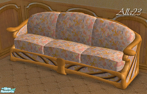 Sims 2 — Furniture for Yellow Spring Set - sofa by Semitone — Furniture for Yellow Spring Set - sofa