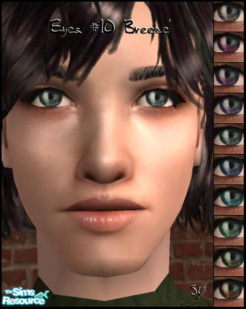 Sims 2 — [sy] Eyes #10 \'Breeze\' by adeyaka — 10 colors. I hope you will like it. :)