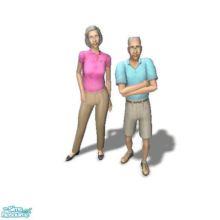 Sims 2 —  by Moza — <strong>A cleaned up family file for your convenience.</strong><br />The Oldies are