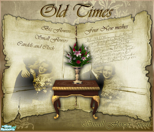 Sims 2 — S2S Old Times - Small Flower - Mesh by sims2sisters — 