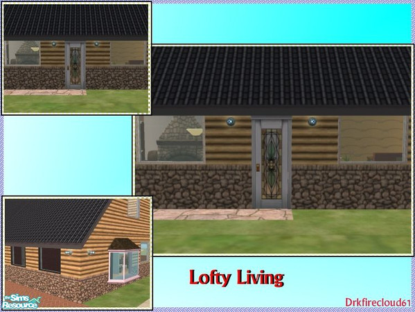Sims 2 — Lofty Living by drkfirecloud61 — A cabin type loft for your nature sims or for sims who just want to get away