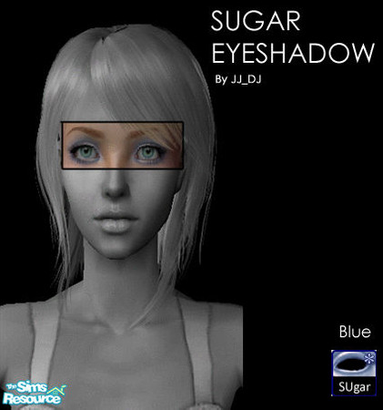 Sims 2 — Sugar Eyeshadow - Blue by jj_dj — Beautiful and Attractive Eyeshadow... Suits any Skin Tone :)