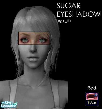 Sims 2 — Sugar Eyeshadow - Red by jj_dj — Beautiful and Attractive Eyeshadow... Suits any Skin Tone :)