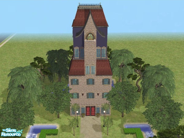 Sims 2 — Linden Tower by canuckdiva — CUSTOM CONTENT-FREE! The third submission from Linden College. Completely furnished