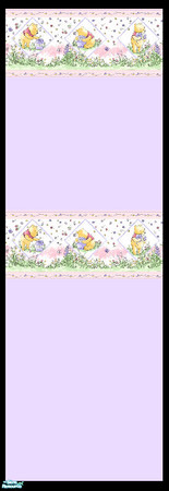 Sims 2 — Honey-Pot Pooh Walls Collection - Lavender by shadow66 — This is one from a set of six seamless, painted, pastel