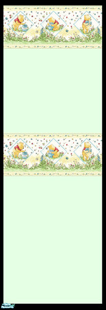 Sims 2 — Honey-Pot Pooh Walls Collection - Green by shadow66 — This is one from a set of six seamless, painted, pastel