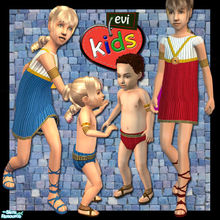 Sims 2 — evi Ancient Greek kids set2 by evi — Greek clothes for todlers and little girls