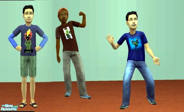 Sims 2 — Ben 10 by qvisn — A set of 3 Ben 10 outfits for boys. by Qvisn