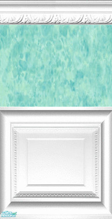 Sims 2 — Unusual Paints Collection - Unusual Paint Fancy Pool Green by robbyngirl — Beautiful Sponged Paints in a nice
