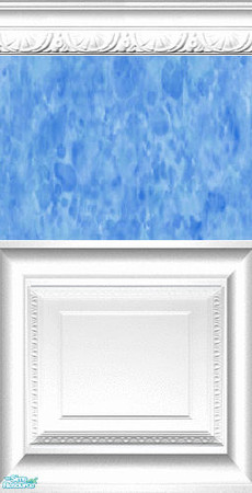 Sims 2 — Unusual Paints Collection - Unusual Paints Fancy Pool Blue by robbyngirl — Beautiful Sponged Paints in a nice