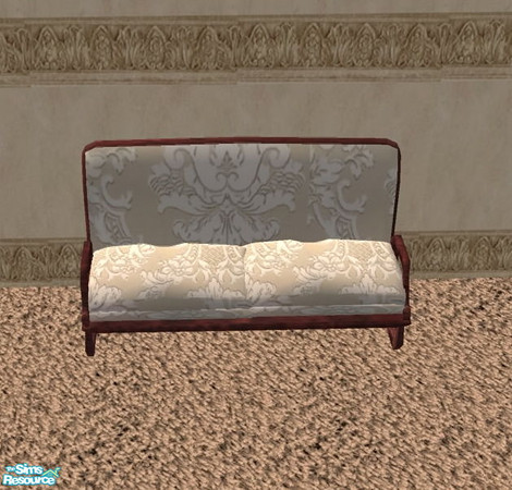 Sims 2 — Ultra Modern_Brown floral - Loveseat by ead425 — 