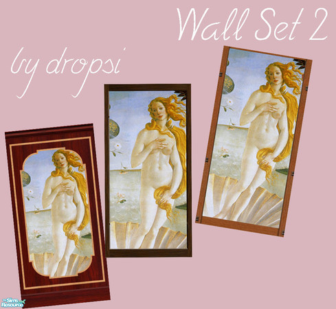 Sims 2 — S2LB - Venus Walls - Set 2 by Dropsi1986 — **ENJOY**