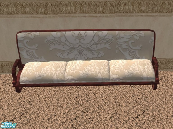 Sims 2 — Ultra Modern_Brown floral -Sofa by ead425 — 