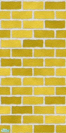 Sims 2 — Yellow Brick Wall by bseblwmn — Yellow Brick Wall