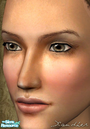 Sims 2 — Naturelle Eye Shadow - Earthen by Xandher — A neutral, flesh-toned eyeshadow that is perfect for any age group,