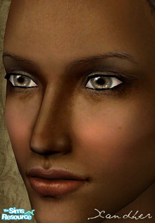 Sims 2 — Naturelle Eye Shadow - Arabica by Xandher — A neutral, flesh-toned eyeshadow that is perfect for any age group,