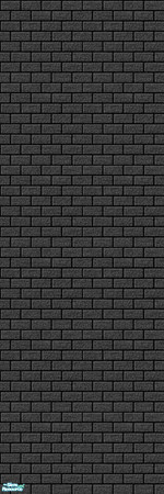 Sims 2 — Mini-Brick Wall Collection:- MB - Black by shadow66 — This is one from a set of seamless, lightly textured,