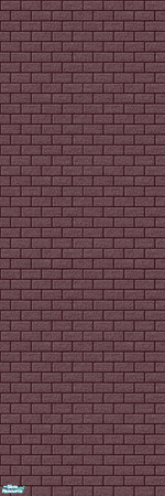 Sims 2 — Mini-Brick Wall Collection:- MB - Plum by shadow66 — This is one from a set of seamless, lightly textured,