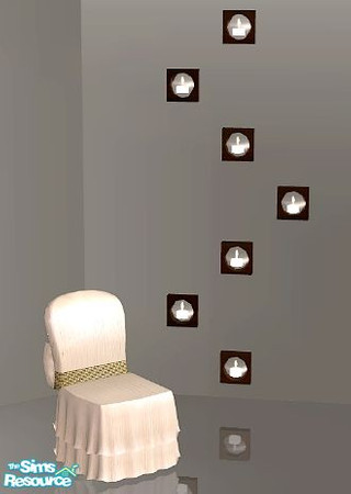 Sims 2 — Adagio dining - wood wall candles by kibanahnah — a recolor of the wall candles