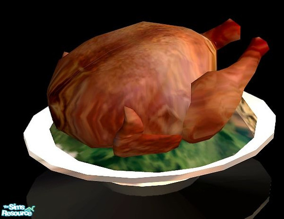 Sims 2 — Adagio dining - Turkey dish by kibanahnah — a turkey dish.