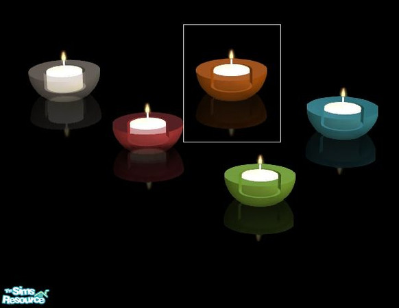 Sims 2 — Adagio dining - Orange candle by kibanahnah — recolor of the candle.