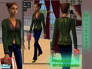 Sims 2 — Pine Jacket w/ Gold Trim by cateye301 — This green corduroy jacket is accented with the gold and brown
