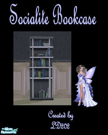 Sims 2 — Socialite Black Livingroom Collection - Book Case6 by LD202 — This is part of the socialite black livingroom
