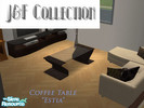Sims 2 — JF Collection Coffee Table \"Estia\" by John_Tacker — Coffee table made of wenge wood and glass.