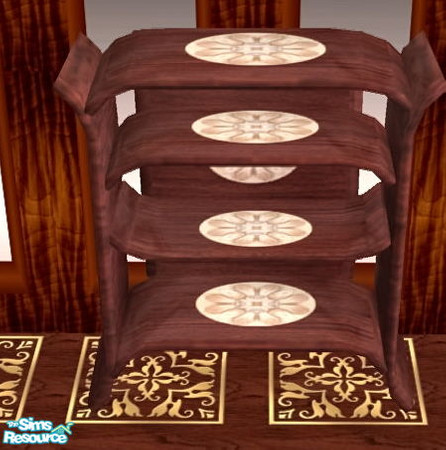 Sims 2 — UltraModernDining-Brown Floral - hutch by ead425 — 