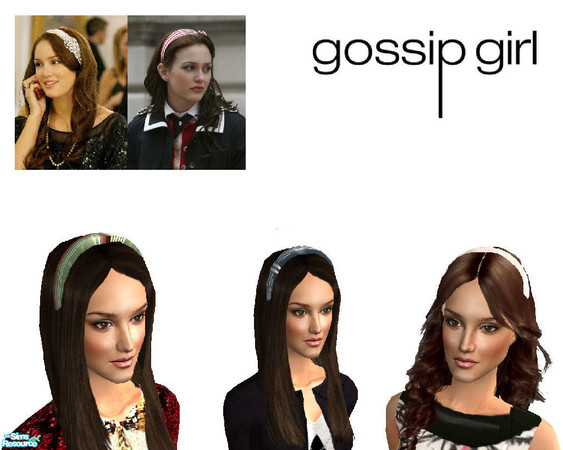 Sims 2 — A set of Blair Waldorf\'s headbands by ancsie18 — Cute headband as seen on Blair Waldorf (Leighton Meester) in