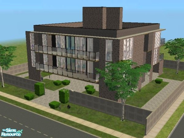 Sims 2 — Tech Terrace II by daisylee — This is a complete redo of the EA lot inside and out. The definition of the units