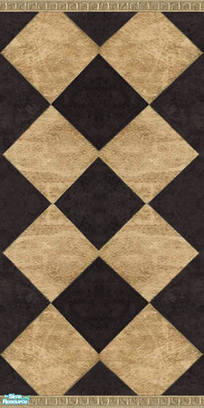 Sims 2 — Ebony Black Marble Walls & Floors Set - Wall 02 by Sheera — Part of my Ebony Black Marble Walls & Floors