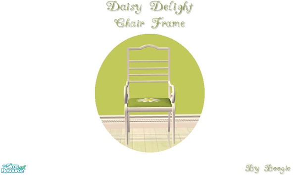 Sims 2 — Daisy Delight Bedroom Chair Frame By Boogie by boogie woogie — Part of the Daisy Delight Bedroom Set.