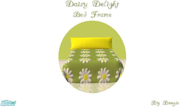 Sims 2 — Daisy Delight Bedroom Bed Frame By Boogie by boogie woogie — Part of the Daisy Delight Bedroom Set.
