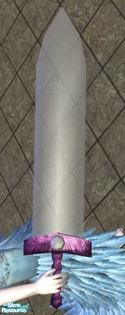 Sims 2 — Glass Sword - Grey by Daislia — New mesh hand accessories, both gender, for teens and up, enjoy!